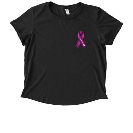 Foundation to Fight H-ABC Store, a Space Black Allmade Eco Triblend Women?s Scoop Neck Tee