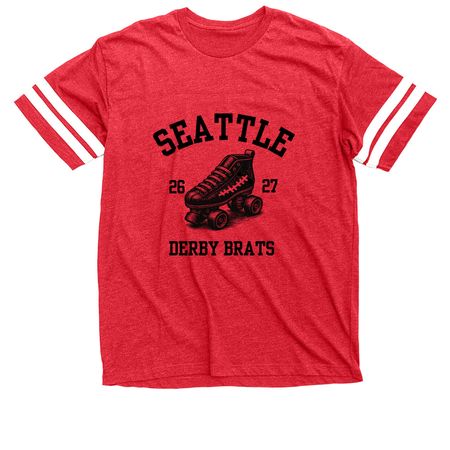 Homecoming Slam Shirts, a Vintage Red / White Football Jersey Tee