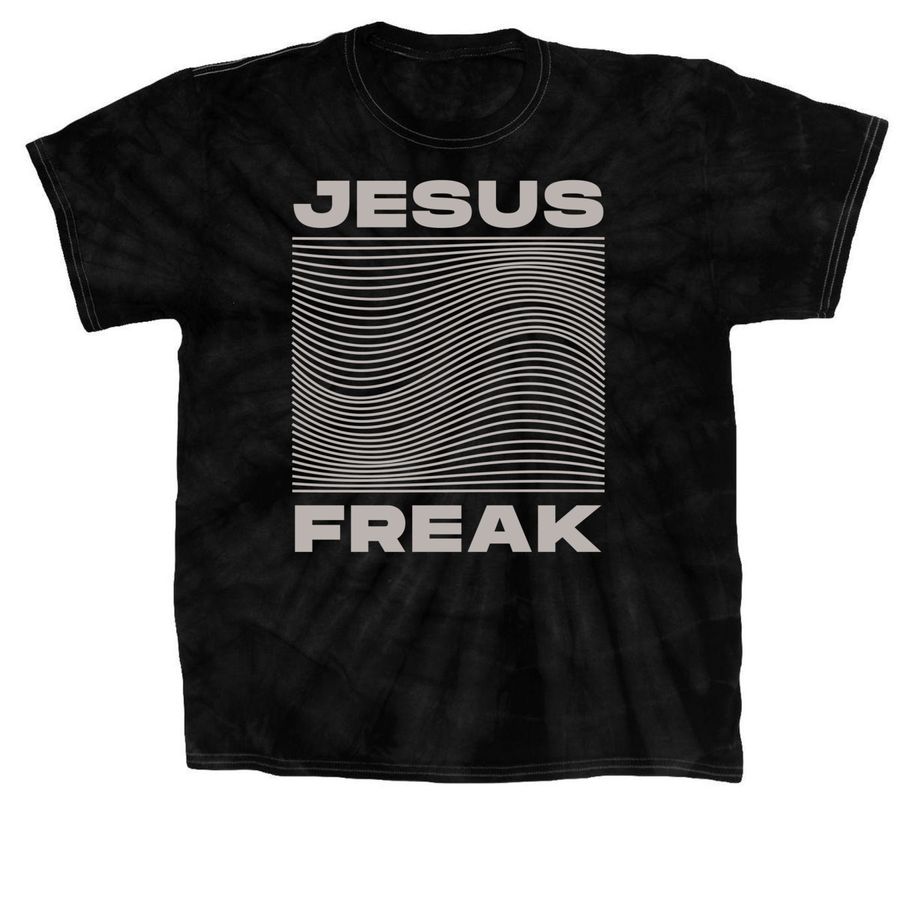 Jesus freak &nbsp;(tie dye), a Black Classic Tie Dye Tee