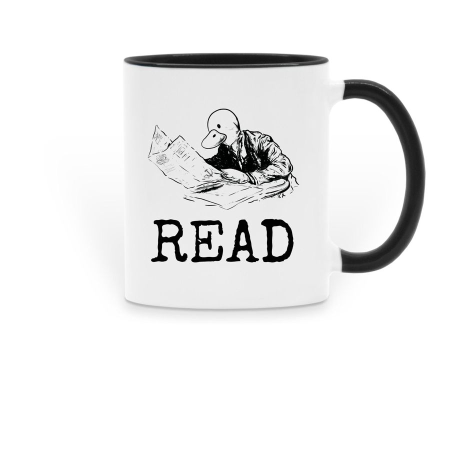 Vladuckmir Lenin, a Black Two-Tone Ceramic Mug