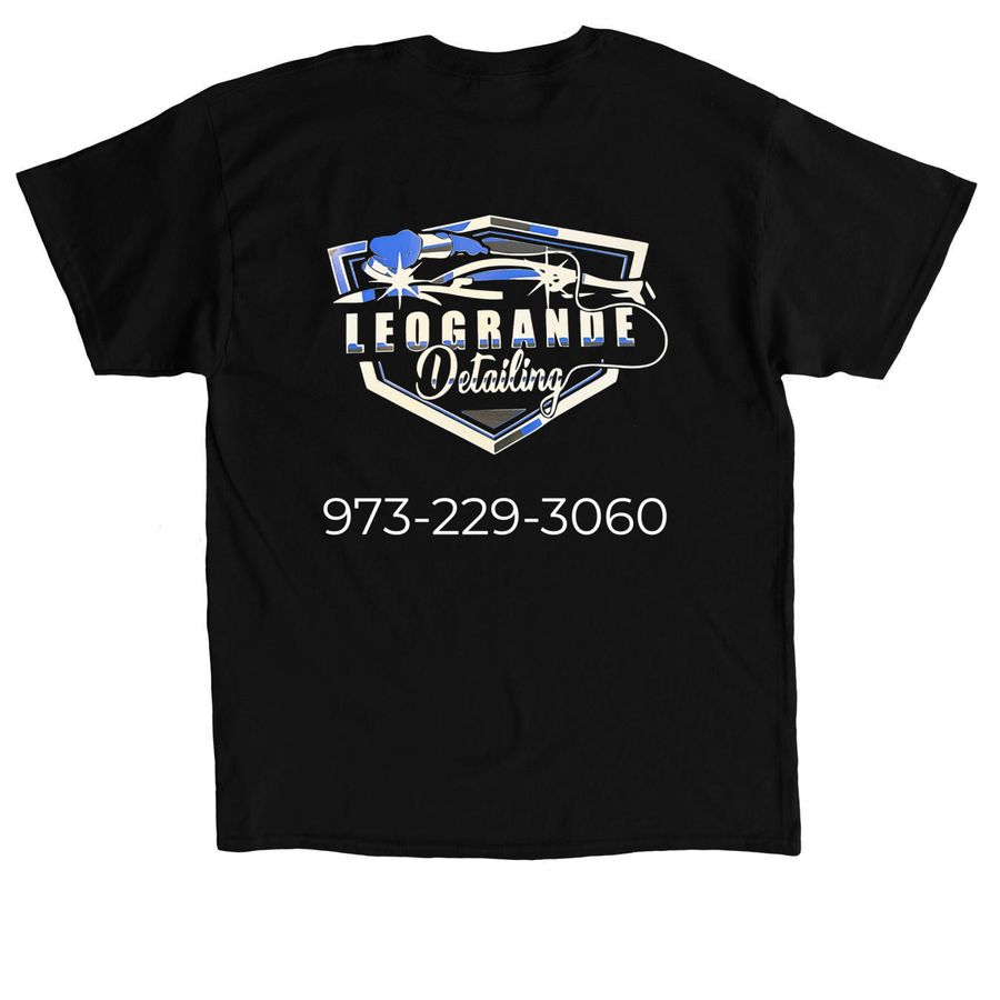 LeoGrande Detailing Merch, a Black Classic Unisex Tee (back-view)