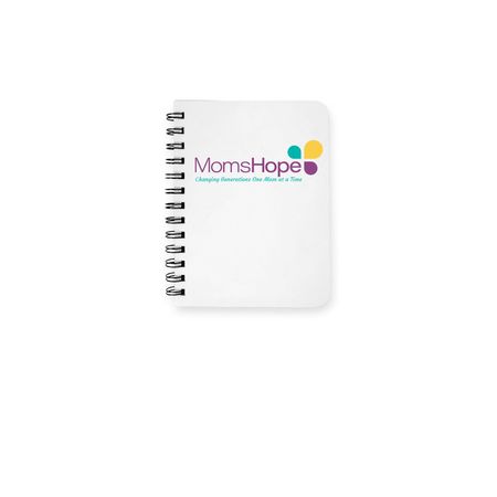 MomsHope, a White Spiral Notebook