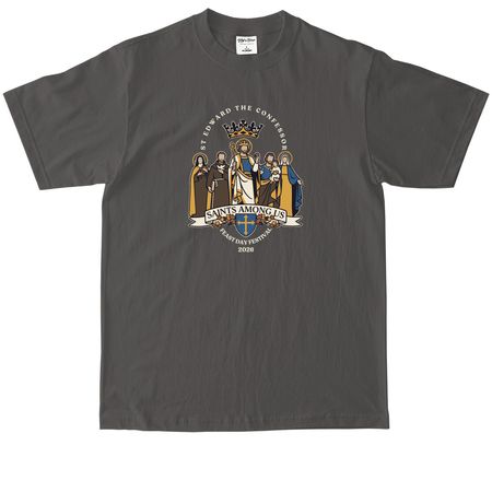 Festival 2026 Shirts - Adult - Wht Ltr, a Dark Grey Max Heavyweight Tee