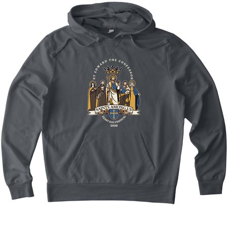 Festival 2026 Shirts - Adult - Wht Ltr, a Terrain Grey Allmade Organic French Terry Pullover Hoodie