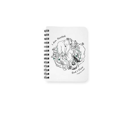 I Am Rooted Notebook, a White Spiral Notebook