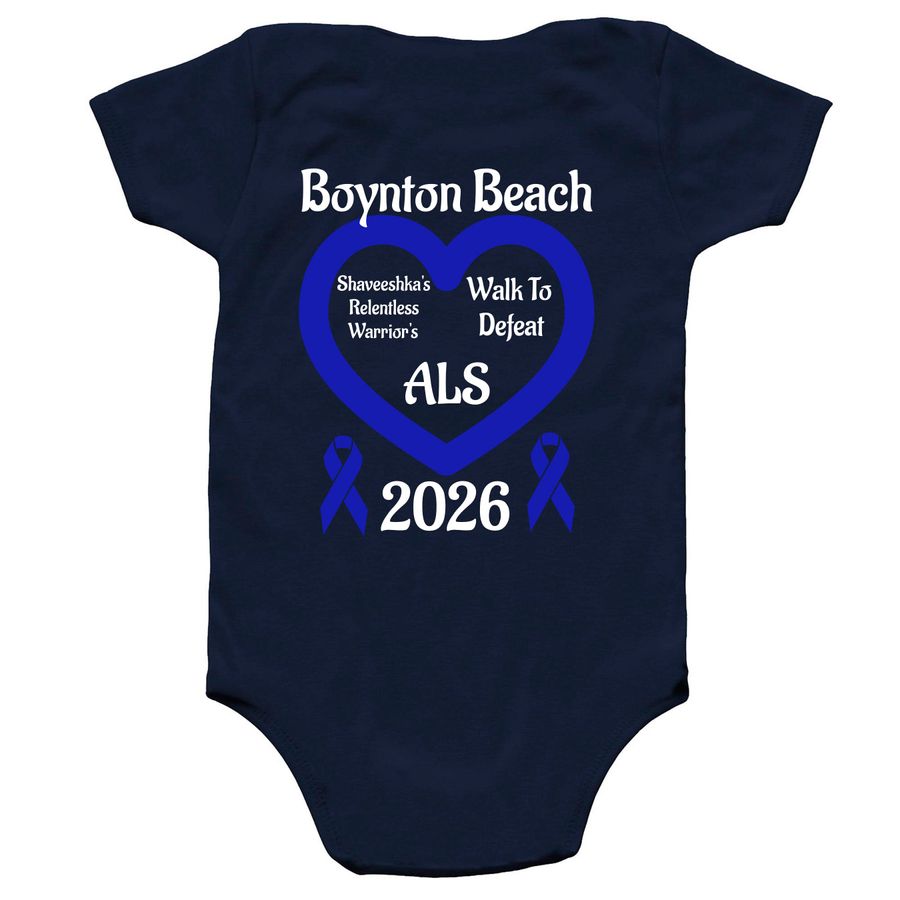 Anchored In Hope: Baby, a Navy Infant Onesie (back-view)
