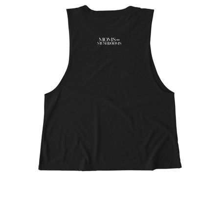 Proud M.O.M. Women's Muscle Tank&nbsp; &nbsp;, a Deep Black Allmade Eco Triblend Women?s Muscle Tank (back-view)