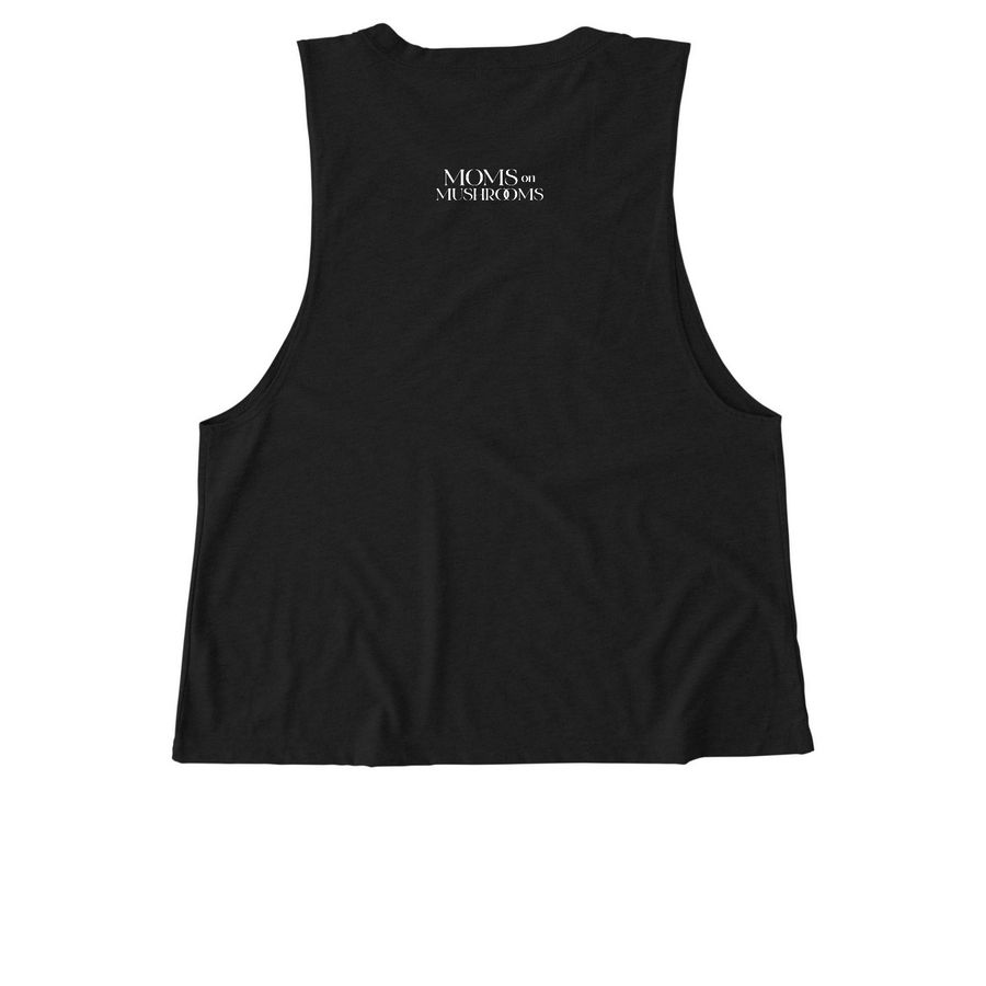 Proud M.O.M. Women's Muscle Tank&nbsp; &nbsp;, a Deep Black Allmade Eco Triblend Women?s Muscle Tank (back-view)