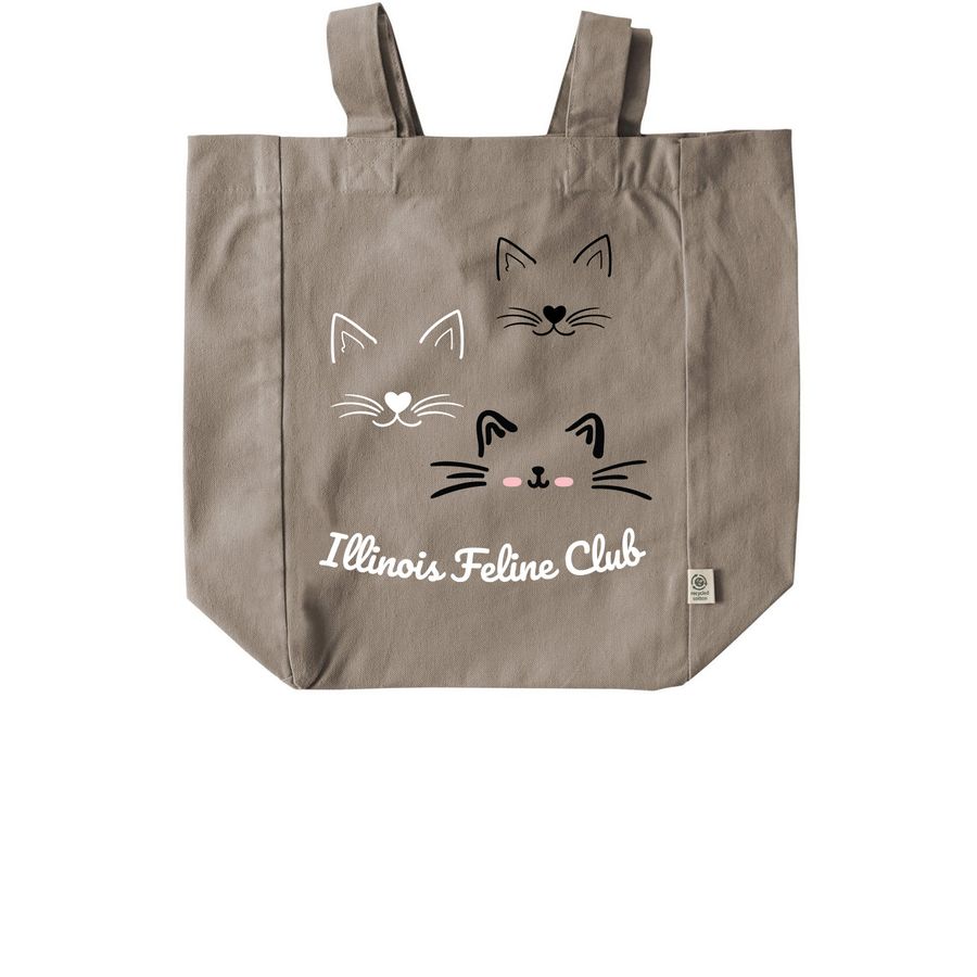 The Faces of Cats, a Pumice Recycled Cotton Tote Bag