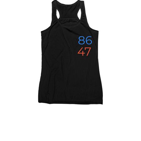 86 47 Tanks, a Black Women's Racerback
