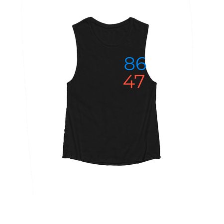 86 47 Tanks, a Black Women's Muscle Tank