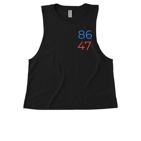 86 47 Tanks, a Deep Black Allmade Eco Triblend Women?s Muscle Tank