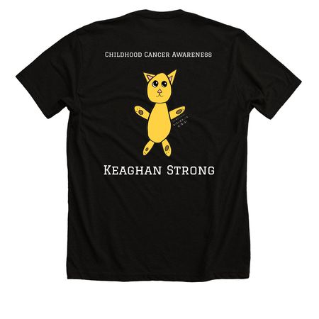 2026 Keaghan Strong Shirt, a Solid Black Blend Premium Unisex Tee (back-view)