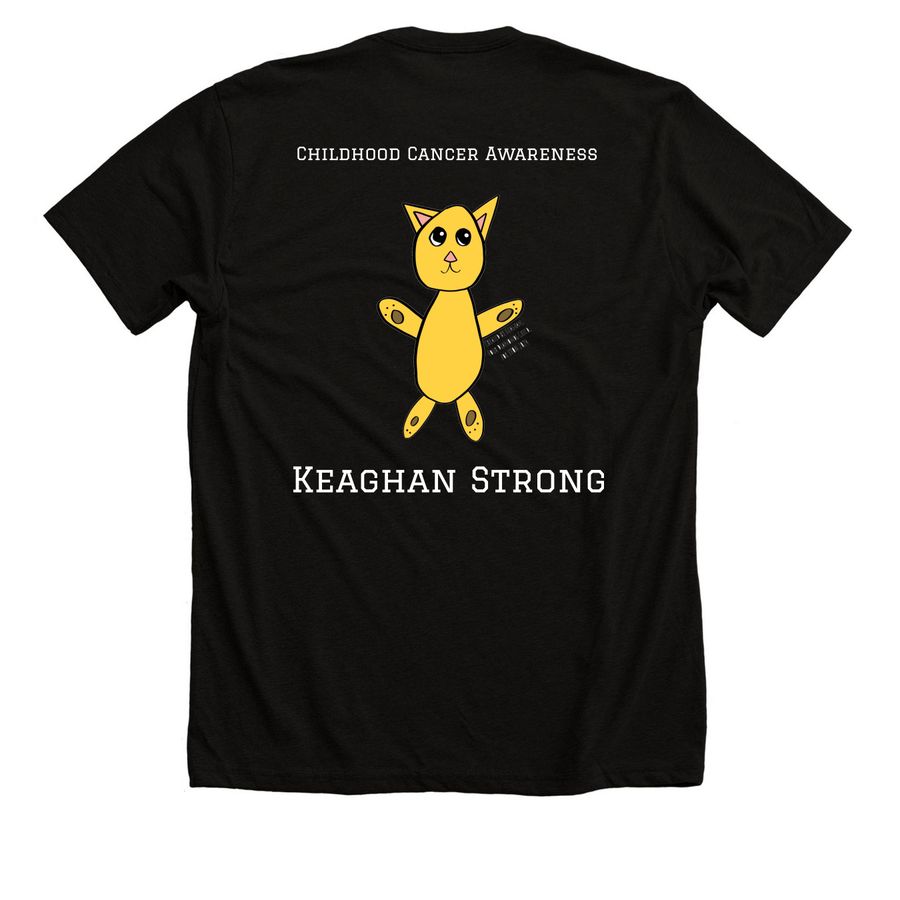 2026 Keaghan Strong Shirt, a Solid Black Blend Premium Unisex Tee (back-view)