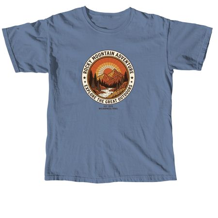 Kaos Retro Sunset Adventure, a Blue Jean Comfort Colors Unisex Tee