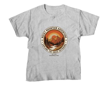 Kaos Retro Sunset Adventure, a Sport Grey Youth Unisex Tee