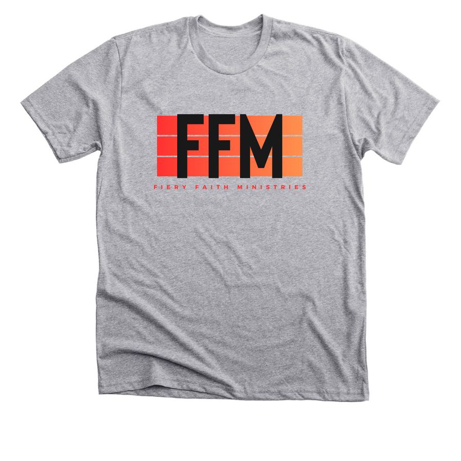 FFM Logo, a Athletic Heather Premium Unisex Tee
