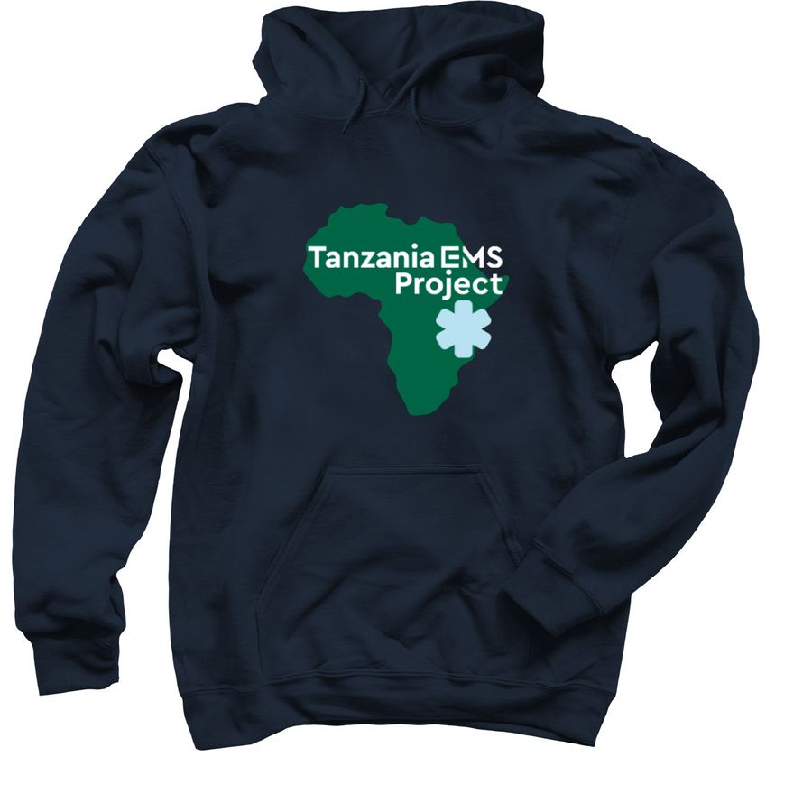 TZEMS Hooded Sweatshirt, a Navy Pullover Hoodie