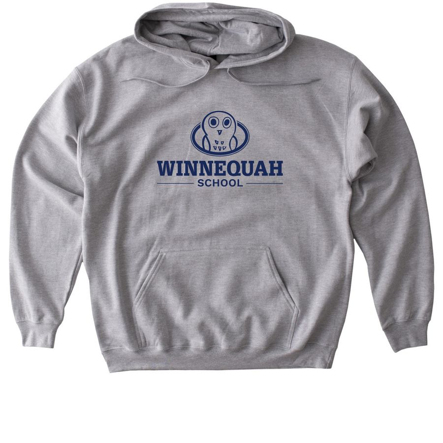 Winnequah logo sweatshirts, a Sport Grey Gildan Softstyle Pullover Hoodie