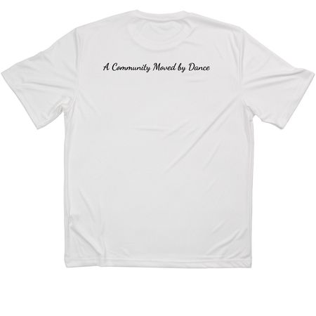 Dri-Fit Company Wear- White, a White Classic Performance Tee (back-view)