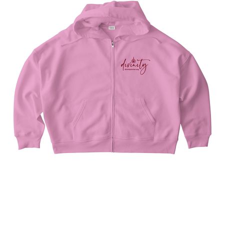May is Menstrual Hygiene Month, a Bubble Pink Stanley/Stella Women?s Stella Ida Zip Up Pullover Hoodie