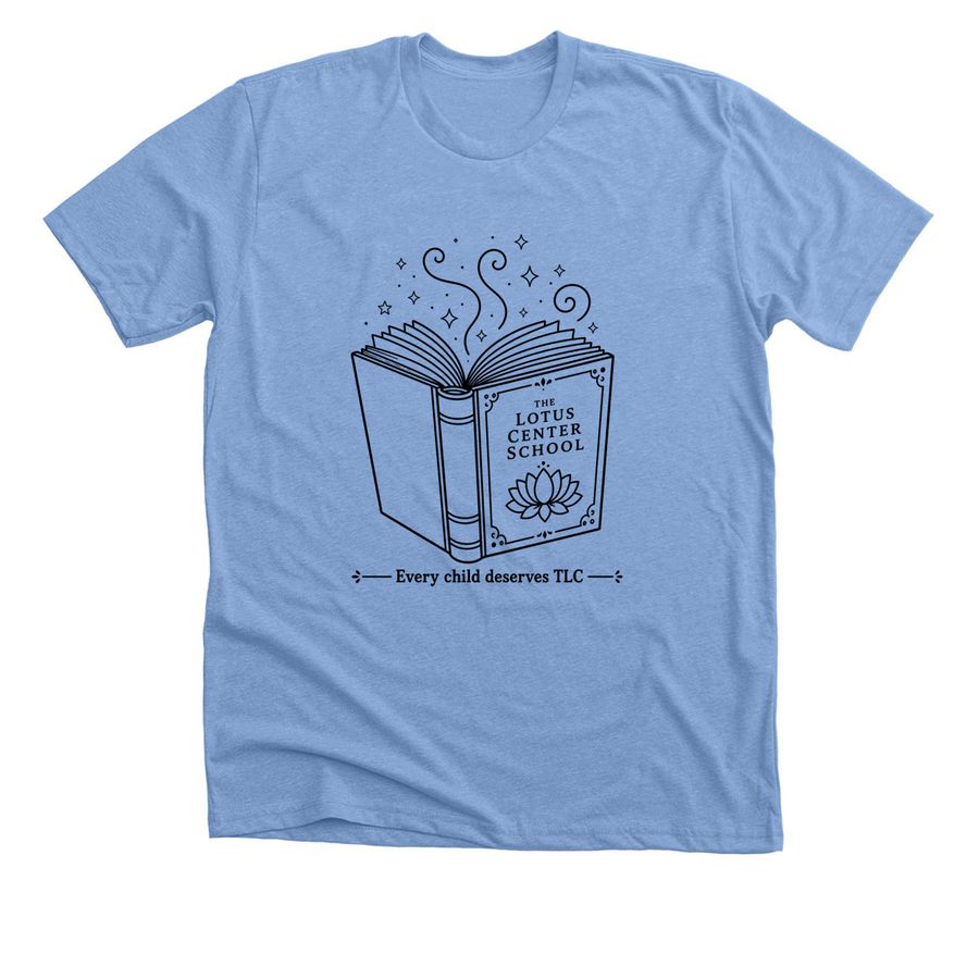 TLC School Shirts 26-27, a Heather Carolina Blue Premium Unisex Tee