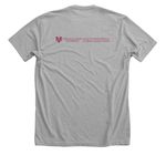 VUU School of Education, a Athletic Heather Premium Unisex Tee (back-view)