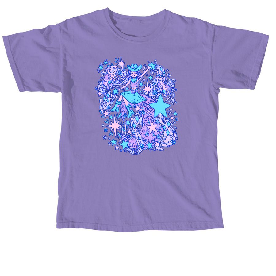 SPACE GIRL ?, a Violet Comfort Colors Unisex Tee