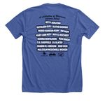 Mukwonago Book Festival 2026, a Solid True Royal Premium Unisex Tee (back-view)