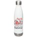 Sip and Support PRoNE, a White Stainless Steel Water Bottle