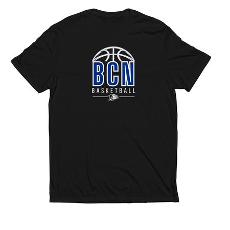 BCN Basketball, a Deep Black Allmade Eco Triblend Unisex Tee