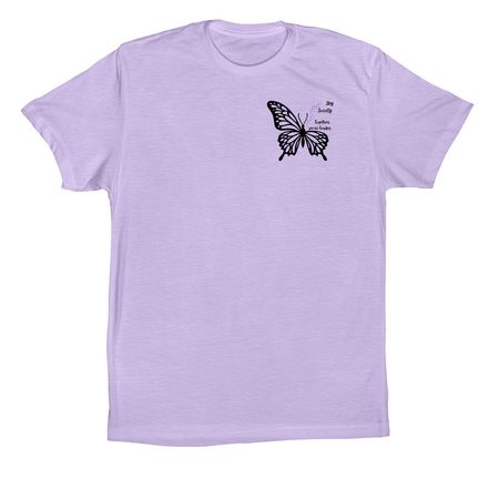 Sky Society Epilepsy Awareness Shirts, a Dark Lavender Premium Cotton Tee