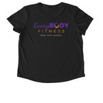 Self Love Club, a Space Black Allmade Eco Triblend Women?s Scoop Neck Tee (back-view)