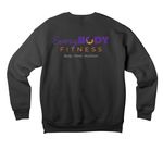 Self Love Club, a Dark Grey Premium Drop Shoulder Sweatshirt (back-view)