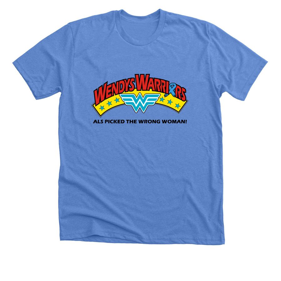 Wendy's Warriors&nbsp;, a Heather Columbia Blue Premium Unisex Tee