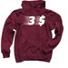 3$ Exclusive Drop #2, a Maroon Pullover Hoodie