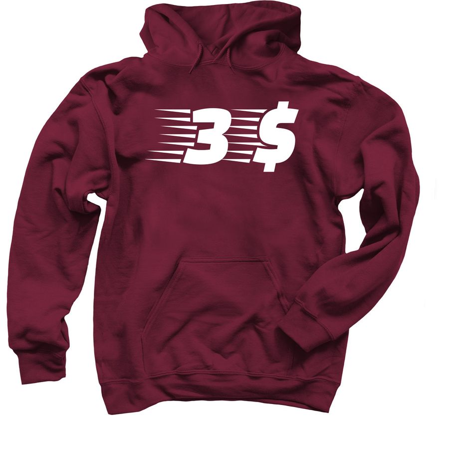 3$ Exclusive Drop #2, a Maroon Pullover Hoodie
