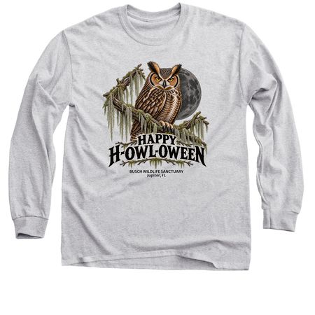 Happy H-OWL-oween, a Sport Grey Classic Long Sleeve Tee