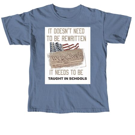 Put back in schools&nbsp;, a Blue Jean Comfort Colors Unisex Tee