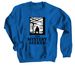 Casual Seeker, a Royal Blue Crewneck Sweatshirt