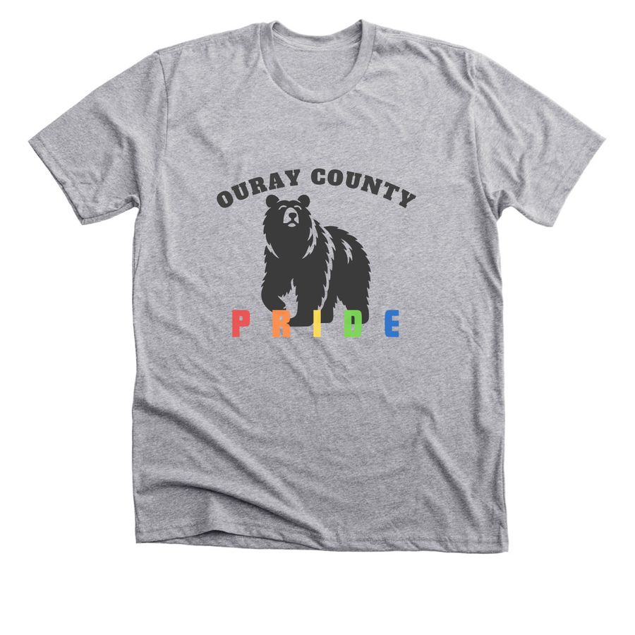 OC Pride Bear, a Athletic Heather Premium Unisex Tee