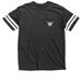 Tees & Pullovers, a Vintage Smoke / White Football Jersey Tee