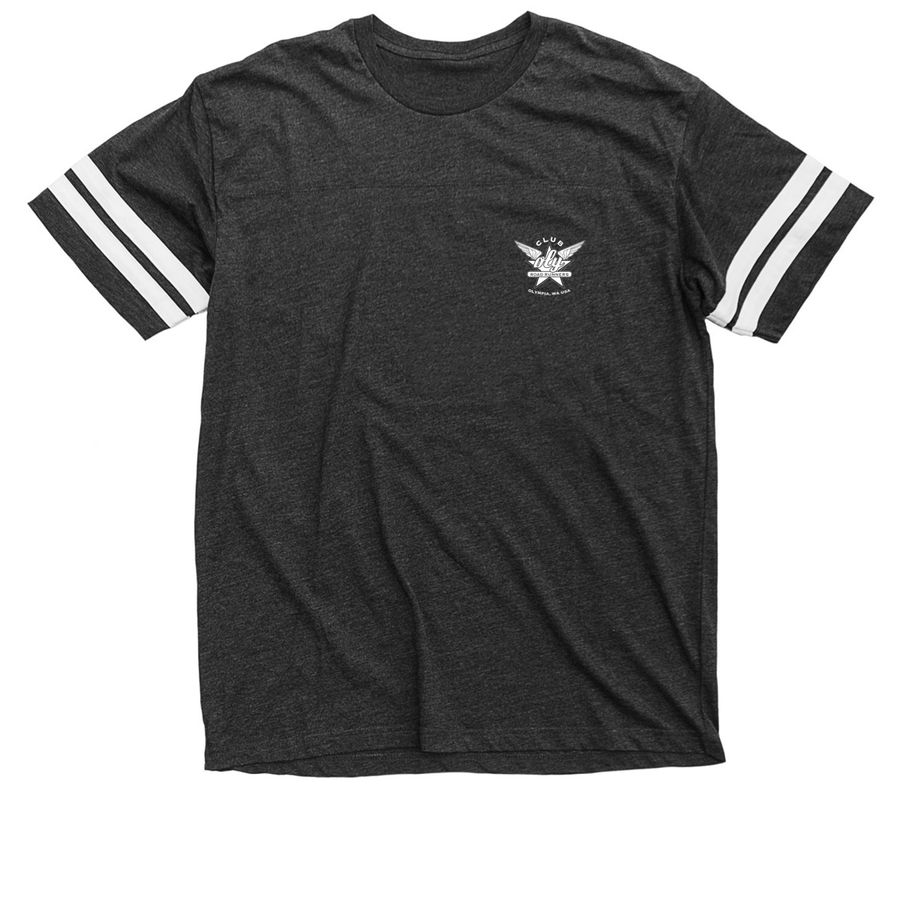 Tees & Pullovers, a Vintage Smoke / White Football Jersey Tee
