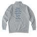 Shelter Crew Quarter Zip, a Grey Heather Midweight Quarter Zip Pullover (back-view)