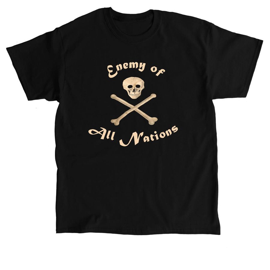 Enemy of All Nations, a Black Classic Unisex Tee