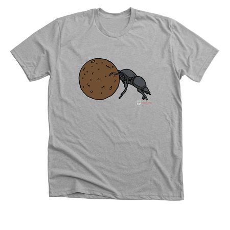Dung Beetle, a Athletic Heather Premium Unisex Tee