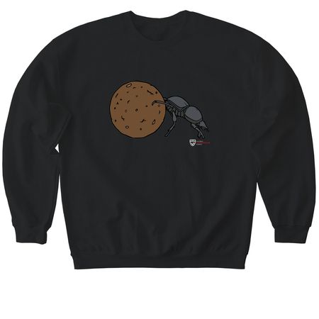 Dung Beetle, a Black Softstyle Crewneck Sweatshirt