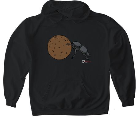 Dung Beetle, a Black Gildan Softstyle Pullover Hoodie