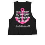 She Captain Clothing TM, a Deep Black Allmade Eco Triblend Women?s Muscle Tank (back-view)