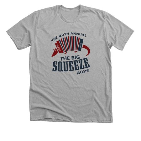 The 20th Annual Big Squeeze, a Athletic Heather Premium Unisex Tee